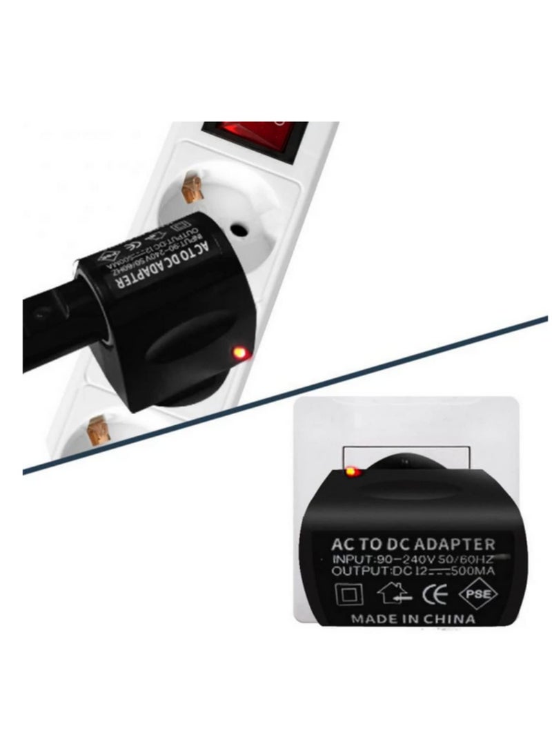 محول طاقة 12 فولت لمشغل السجائر في السيارة AC 220 فولت إلى DC 12 فولت مع شاشة LED لحماية الجهد والتيار شاحن سفر للسيارة لنظام GPS ومشغل الموسيقى للاستخدام المنزلي والخارجي - Image 4